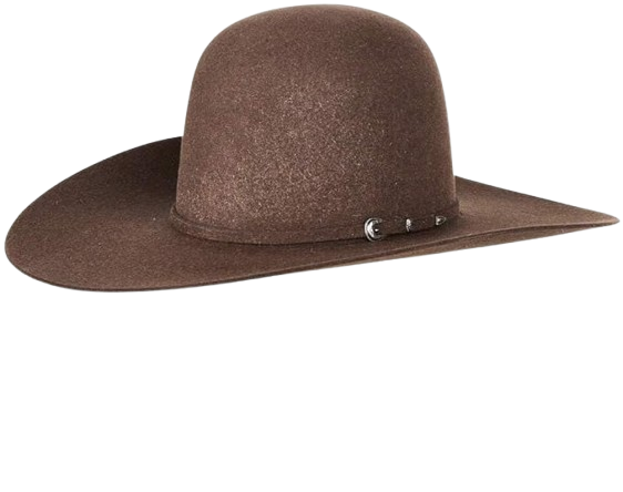 Self Band Open Crown Felt Cowboy Hat